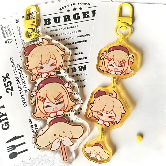 Custom Clear Acrylic Keychains  Single Side Printing