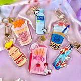 Custom Holographic Acrylic Keychains Double sided different design