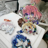 Custom Holographic Acrylic Keychains Double sided different design