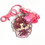 Custom Holographic Acrylic Keychains Double sided different design