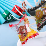 Candy Bag Keychain With Acrylic Charms