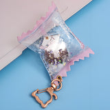 Candy Bag Keychain With Acrylic Charms